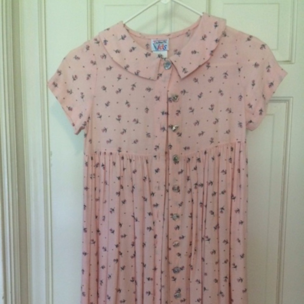Girl's Talbots Kid's Peach Floral Dress